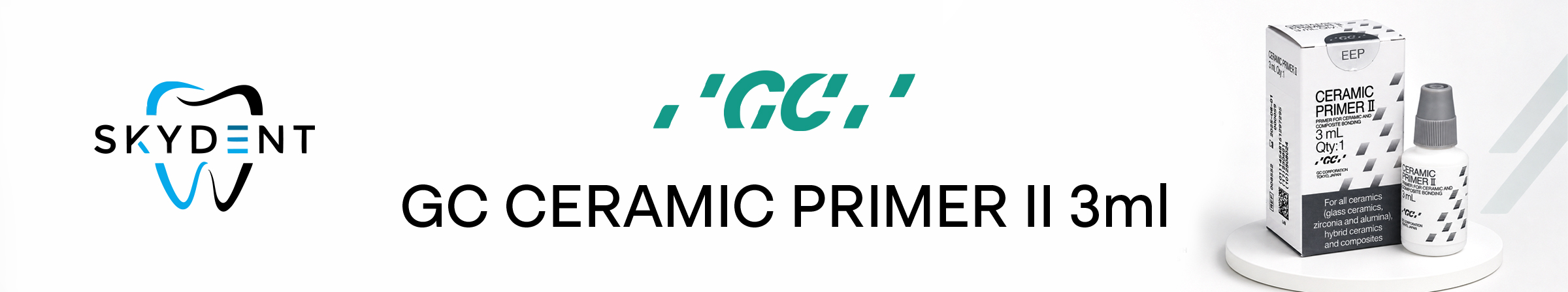 GC Ceramic Primer II 3ml Banner