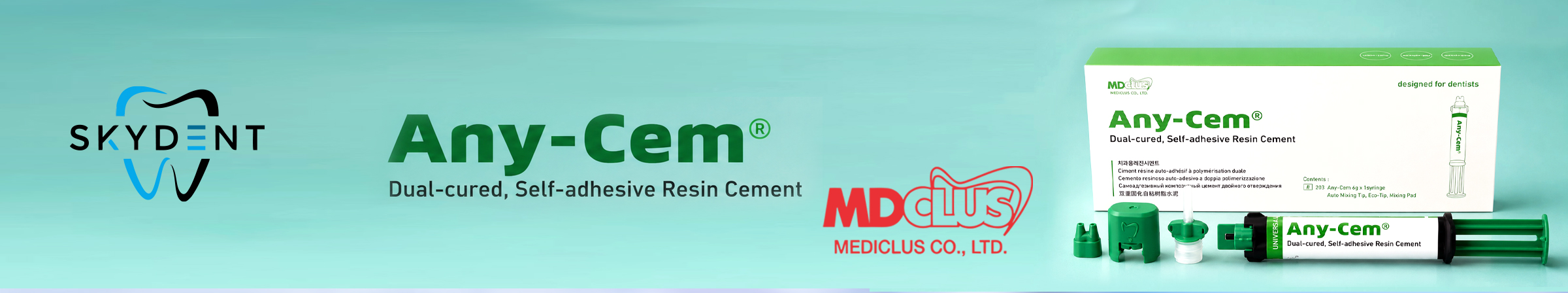 Any-Cem® Universal cement with dual-curing 6g Banner