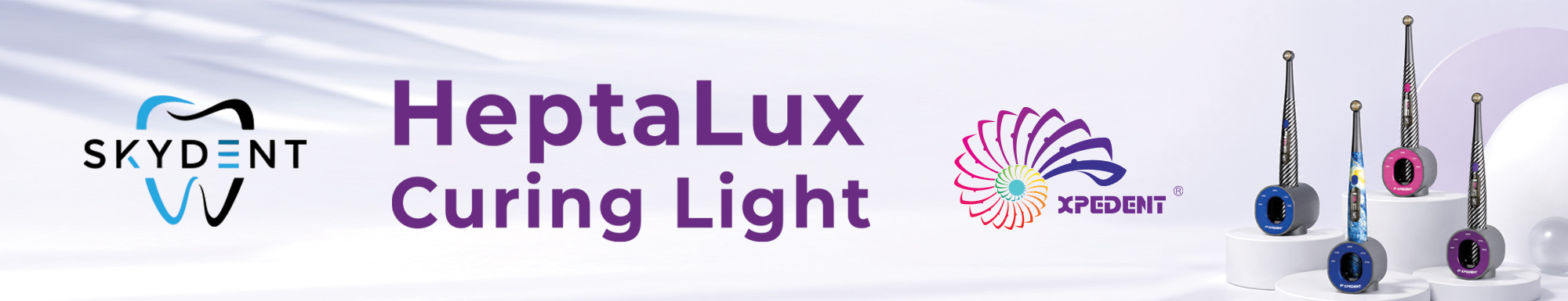 HeptaLux Curing Light Banner