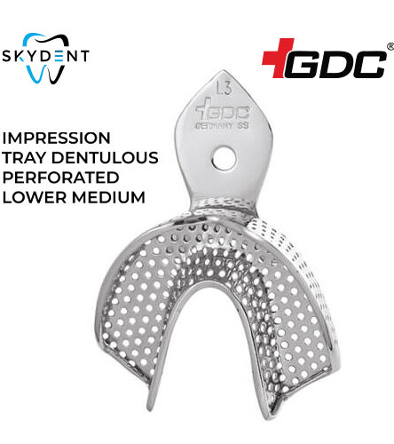 IMPRESSION TRAY DENTULOUS PERFORATED