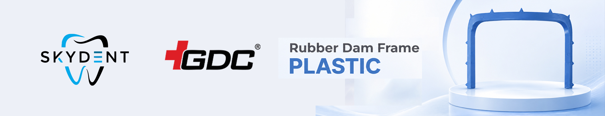 Rubber Dam Frame Plastic Banner