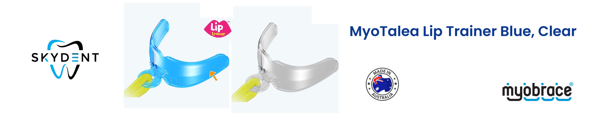 MyoTalea Lip Trainer Blue Banner