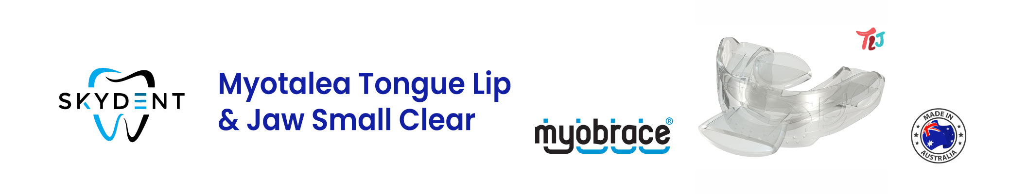 Myotalea Tongue Lip & Jaw Small Clear Banner