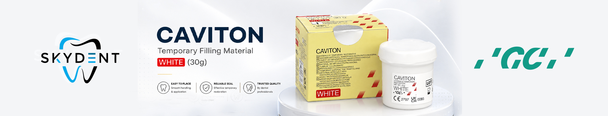 Caviton Temporary Filling Material White (30g) Banner