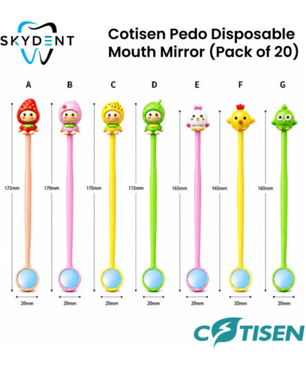 Cotisen Pedo Disposable Mouth Mirror (Pack of 20)