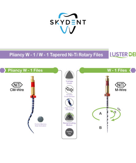 W-1 / W-1 Tapered Ni-Ti Rotary Files